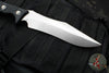 Microtech Arbiter Fixed Blade- Black Handle- Stonewash Finished Blade  104-10