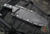 Microtech Arbiter Fixed Blade- Black Handle- Stonewash Finished Blade  104-10
