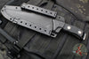 Microtech Arbiter Fixed Blade- Black Handle- Stonewash Finished Blade  104-10