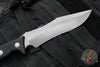 Microtech Arbiter Fixed Blade- Black Handle- Apocalyptic Finish Part Serrated Blade 104-11 AP