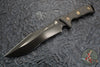 Microtech Arbiter Fixed Blade Knife- Carbon Fiber Scales- DLC Black Part Serrated Edge 104-2 DLCCFS