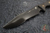 Microtech Arbiter Fixed Blade Knife- Carbon Fiber Scales- DLC Black Part Serrated Edge 104-2 DLCCFS
