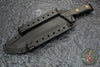 Microtech Arbiter Fixed Blade Knife- Carbon Fiber Scales- DLC Black Full Serrated Edge 104-3 DLCCFS