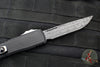 Microtech Ultratech ZBP Zero Blade Play OTF Knife- Clip Point- Black Handle- Vegas Forge Reptilian Pattern Damascus Blade 1121-16 MS4