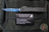 Microtech Ultratech ZBP Zero Blade Play OTF Knife- Clip Point- Black Handle- Baker Forge Blued Icestorm Damascus Blade 1121-16 MS2