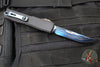Microtech Ultratech ZBP Zero Blade Play OTF Knife- Clip Point- Black Handle- Baker Forge Blued Icestorm Damascus Blade 1121-16 MS2