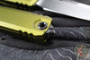Microtech Ultratech OTF Knife- GEN IV- Single Edge- OD Green Handle- Black Finished Plain Edge Blade 11214-1 OD