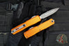 Microtech Ultratech OTF Knife- GEN IV- Double Edge- Orange Handle- Apocalyptic Finished Blade 11224-10 APOR
