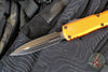 Microtech Ultratech OTF Knife- GEN IV- Double Edge- Orange Handle- Black Finished Plain Edge Blade 11224-1 OR