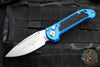 Microtech LUDT OTS Knife- Gen III- Blue Handle- Stonewash Blade 1135-10 BL