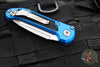 Microtech LUDT OTS Knife- Gen III- Blue Handle- Stonewash Blade 1135-10 BL