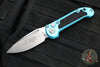 Microtech LUDT OTS Knife- Turquoise Handle- Stonewash Blade 1135-10 TQ