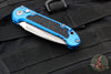 Microtech LUDT OTS Knife- Blue Handle- Apocalyptic Part Serrated Blade 1135-11 APBL