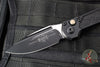 Microtech LUDT OTS Knife- Single Edge- Tactical- Black Handle- Black Plain Edge Blade 1135-1 T