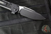 Microtech LUDT OTS Knife- Single Edge- Tactical- Black Handle- Black Plain Edge Blade 1135-1 T