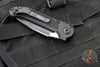 Microtech LUDT OTS Knife- Single Edge- Tactical- Black Handle- Black Plain Edge Blade 1135-1 T