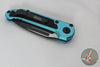 Microtech 2024 LUDT OTS Knife- Turquoise Finished Handle- Black Plain Edge Blade 1135-1 TQ