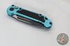 Microtech 2024 LUDT OTS Knife- Turquoise Finished Handle- Black Plain Edge Blade 1135-1 TQ
