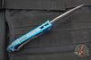 Microtech LUDT OTS Knife- Tanto Edge- Blue Handle- Apocalyptic Blade 1136-10 APBL