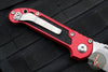 Microtech LUDT OTS Knife- Tanto Edge- Red Handle- Stonewash Blade 1136-10 RD