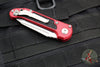 Microtech LUDT OTS Knife- Tanto Edge- Red Handle- Stonewash Blade 1136-10 RD