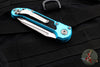 Microtech 2024 LUDT OTS Knife- Turquoise Handle- Stonewash Part Serrated Blade 1136-11 TQ