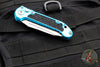 Microtech 2024 LUDT OTS Knife- Turquoise Handle- Stonewash Part Serrated Blade 1136-11 TQ