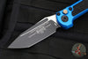 Microtech LUDT OTS Knife- Blue Handle- Black Blade 1136-1 BL
