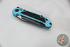 Microtech 2025 LUDT OTS Knife- Tanto Edge- Turquoise Handle- Black Plain Edge Blade 1136-1 TQ