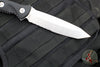 Microtech Socom Alpha Fixed Blade Knife- Tanto Edge- Black Handle With Stonewash Part Serrated Blade 114-11