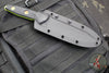Microtech Socom Alpha- Tanto Edge- Black G-10 Handle With Zombietech Finished Part Serrated Blade 114-2 Z