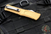 Microtech Combat Troodon Gen III OTF Knife- Double Edge- Tan Handle- Stonewash Blade 1142-10 TA Gen III 2024