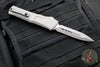 Microtech Combat Troodon Gen III OTF Knife- Double Edge- Natural Clear Handle- Apocalyptic Full Serrated Blade 1142-12 APNC Gen III 2024
