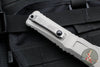 Microtech Combat Troodon Gen III OTF Knife- Double Edge- Natural Clear Handle- Apocalyptic Full Serrated Blade 1142-12 APNC Gen III 2024