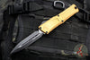 Microtech Combat Troodon Gen III OTF Knife- Double Edge- Tan Handle- Black Plain Edge Blade 1142-1 TA Gen III 2024