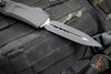 Microtech Combat Troodon Gen III OTF Knife- Double Edge- Tactical- Black Handle- Black Plain Edge Blade 1142-1 T Gen III