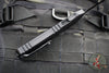 Microtech Combat Troodon Gen III OTF Knife- Double Edge- Tactical- Black Handle- Black Plain Edge Blade 1142-1 T Gen III