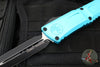 Microtech Combat Troodon Gen III OTF Knife- Double Edge- Turquoise Handle- Black Plain Edge Blade 1142-1 TQ Gen III