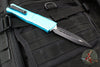 Microtech Combat Troodon Gen III OTF Knife- Double Edge- Turquoise Handle- Black Plain Edge Blade 1142-1 TQ Gen III
