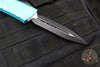 Microtech Combat Troodon Gen III OTF Knife- Double Edge- Turquoise Handle- Black Plain Edge Blade 1142-1 TQ Gen III