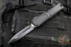 Microtech Combat Troodon Gen III OTF Knife- Double Edge- Tactical- Black Handle- Black Full Serrated Edge Blade 1142-3 T Gen III