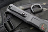 Microtech Combat Troodon Gen III OTF Knife- Double Edge- Tactical- Black Handle- Black Full Serrated Edge Blade 1142-3 T Gen III