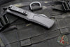 Microtech Combat Troodon Gen III OTF Knife- Double Edge- Tactical- Black Handle- Black Full Serrated Edge Blade 1142-3 T Gen III