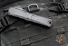 Microtech Combat Troodon Gen III OTF Knife- Double Edge- Tactical- Black Handle- Black Full Serrated Edge Blade 1142-3 T Gen III