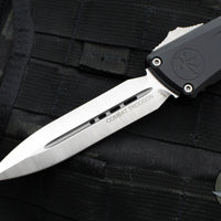Microtech Combat Troodon Gen III OTF Knife- Double Edge- Black Handle- Satin Blade 1142-4 Gen III 2024