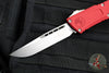 Microtech Combat Troodon Gen III OTF Knife- Single Edge- Red Handle- Stonewash Blade 1143-10 RD Gen III 2024