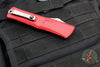 Microtech Combat Troodon Gen III OTF Knife- Single Edge- Red Handle- Stonewash Blade 1143-10 RD Gen III 2024