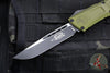 Microtech Combat Troodon Gen III OTF Knife- Single Edge- OD Green Handle- Black Plain Edge Blade 1143-1 OD Gen III 2024