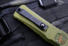 Microtech Combat Troodon Gen III OTF Knife- Single Edge- OD Green Handle- Black Plain Edge Blade 1143-1 OD Gen III 2024