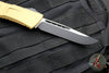 Microtech Combat Troodon Gen III OTF Knife- Single Edge- Tan Handle- Black Plain Edge Blade 1143-1 TA Gen III 2024